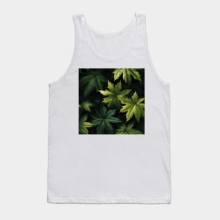 Green Leaves Pattern 17 Tank Top